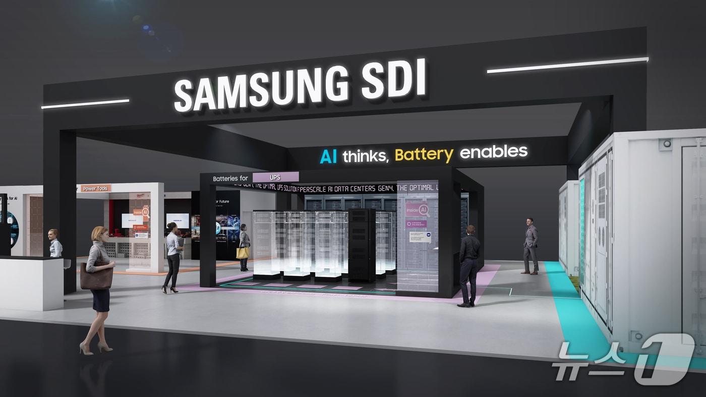 본문 이미지 - 삼성SDI 부스 조감도.