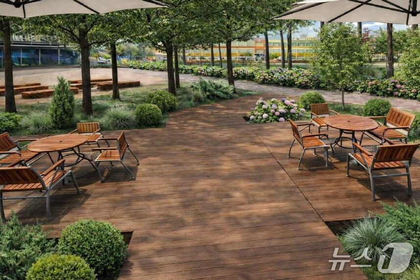 본문 이미지 - 보은중 학교용지 열린공원 조성 조감도(보은군 제공. 재판매 및 DB금지)  