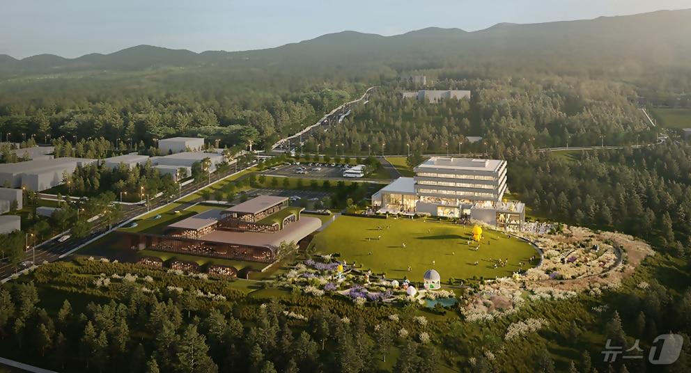 본문 이미지 - 제주 제주시 아라동 제주첨단과학기술단지 내 카카오 본사 부지에 건설 예정인 카카오프렌즈 IP 활용 공원 및 카카오 오피스 조감도.(카카오 제공. 재판매 및 DB 금지) ⓒ 뉴스1 홍수영 기자