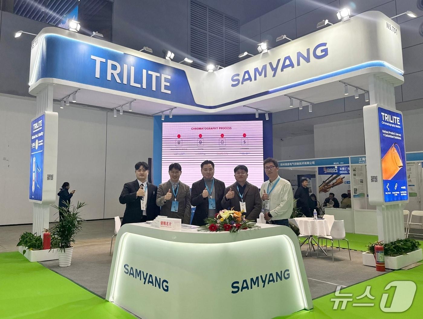 본문 이미지 - '바이오 차이나'(BIO CHINA) 삼양사 부스 전경(삼양사 제공)