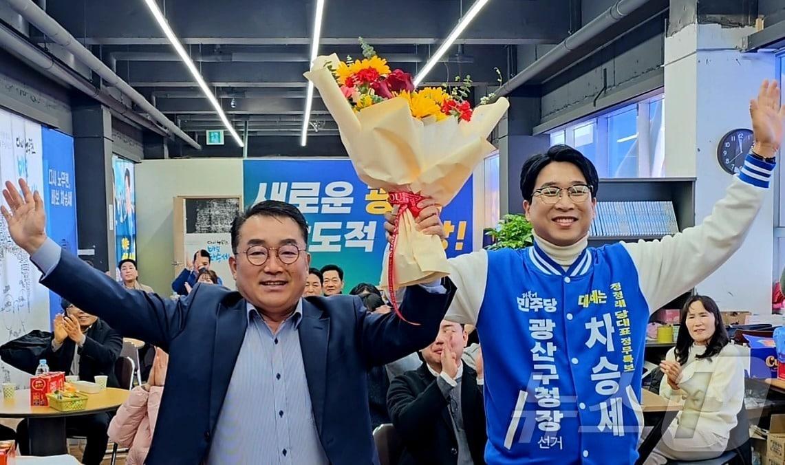 본문 이미지 - 정무창 광주시의원이 차승세 광산구청장 예비후보 캠프에 총괄선대본부장으로 합류했다.(차승세측 제공. 재배포 및 DB 금지)