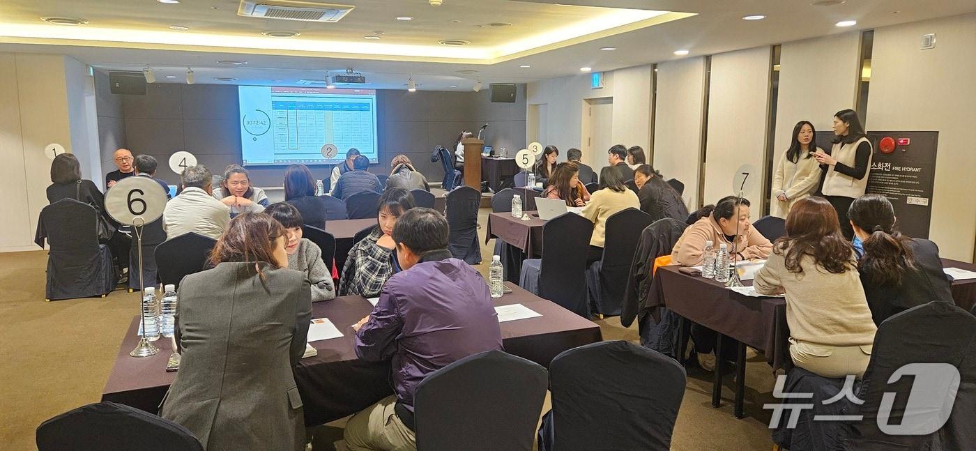 본문 이미지 - 지난 6일 대만 관광업계 관계자를 대상으로 열린 '트래블 마트'.(제주관광공사 제공. 재판매 및 DB 금지)