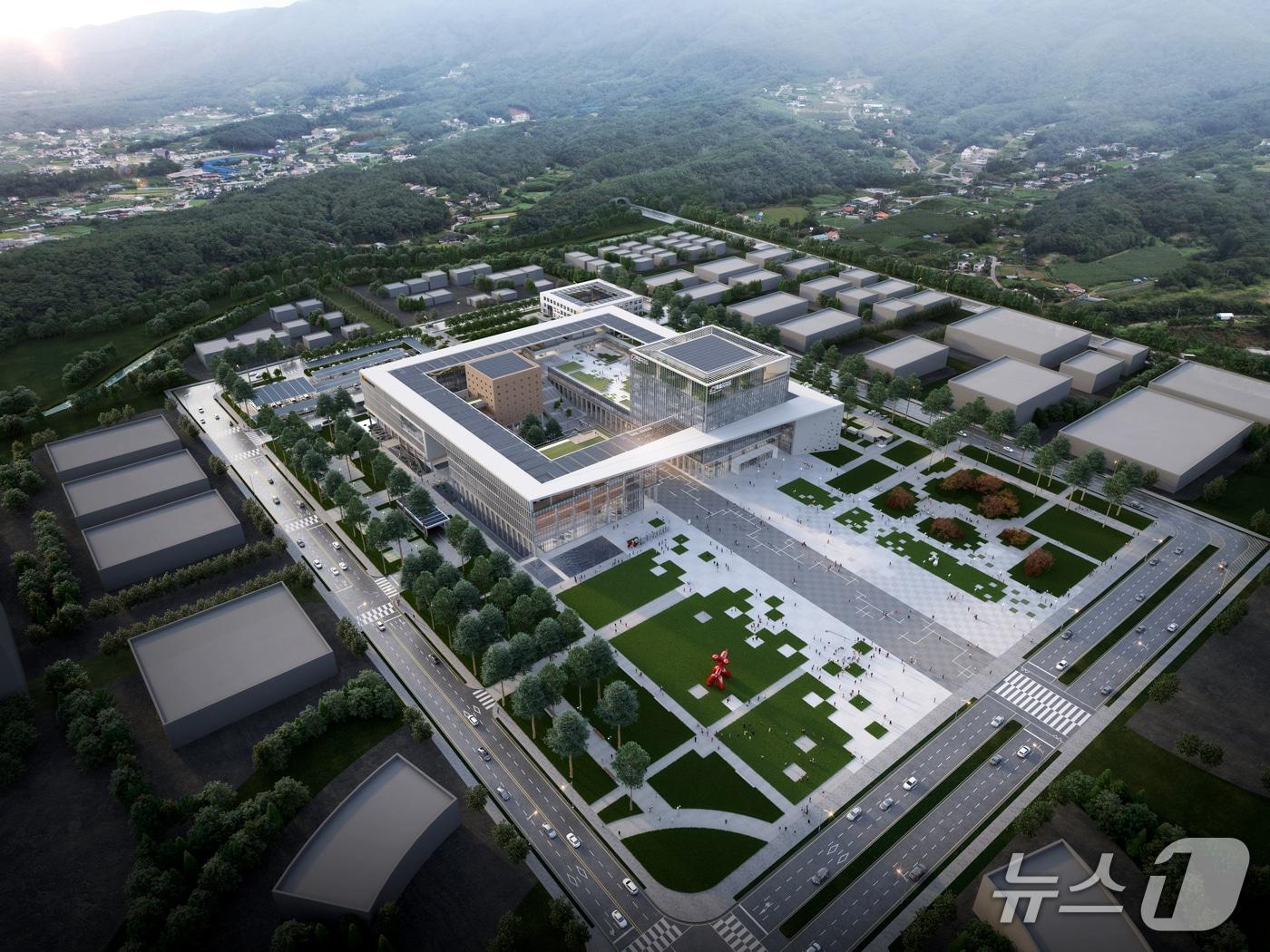 본문 이미지 - 강원특별자치도 신청사 조감도.(강원도 제공. 재판매 및 DB금지)/뉴스1