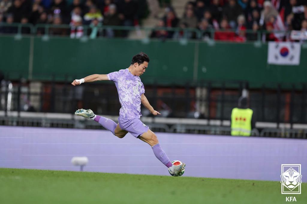 본문 이미지 - 축구 대표팀 공격수 오현규(대한축구협회 제공. 재판매 및 DB 금지) 2026.4.1 ⓒ 뉴스1