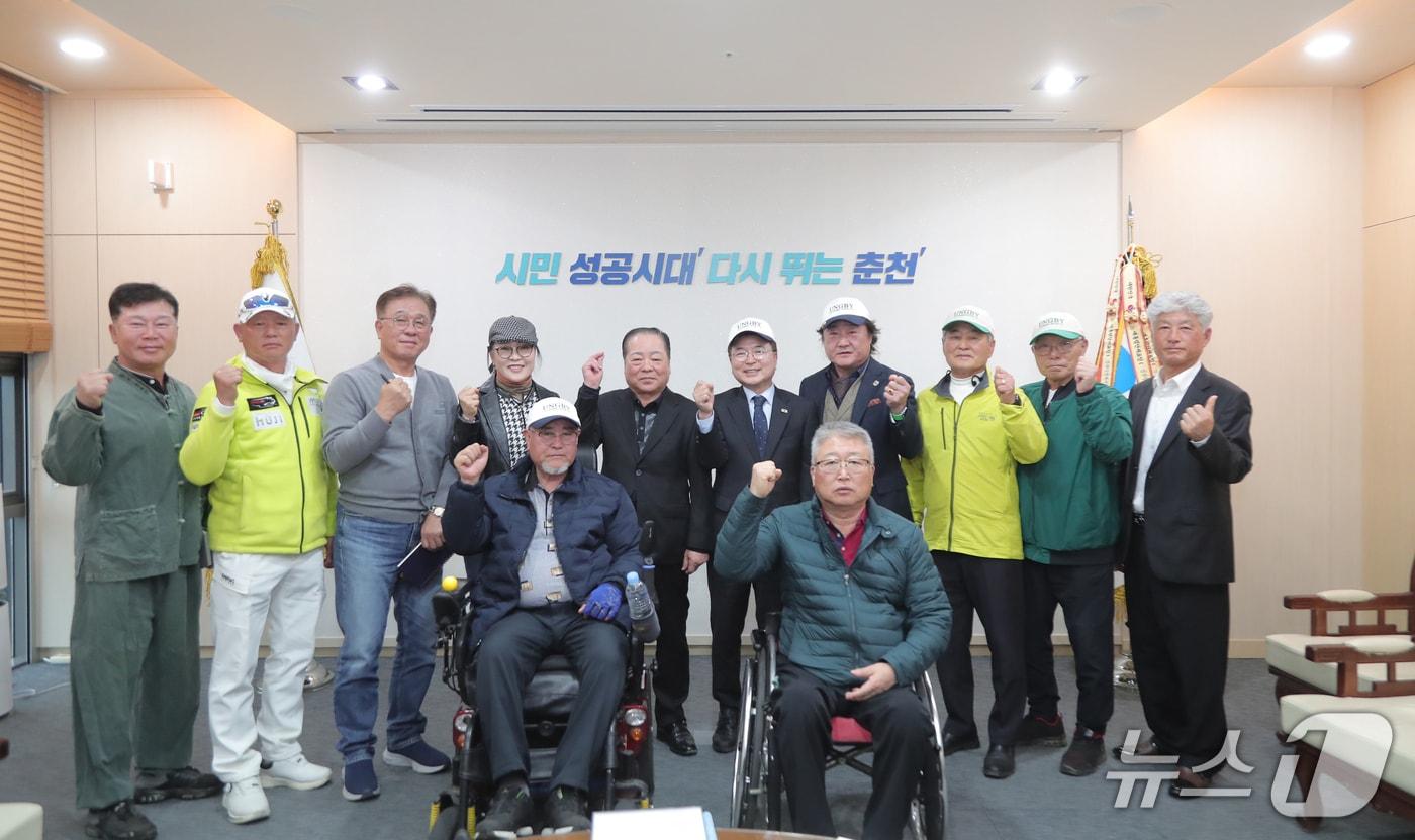 본문 이미지 - 강원 춘천시, 파크골프 간담회.(춘천시 제공, 재판매 및 DB금지)