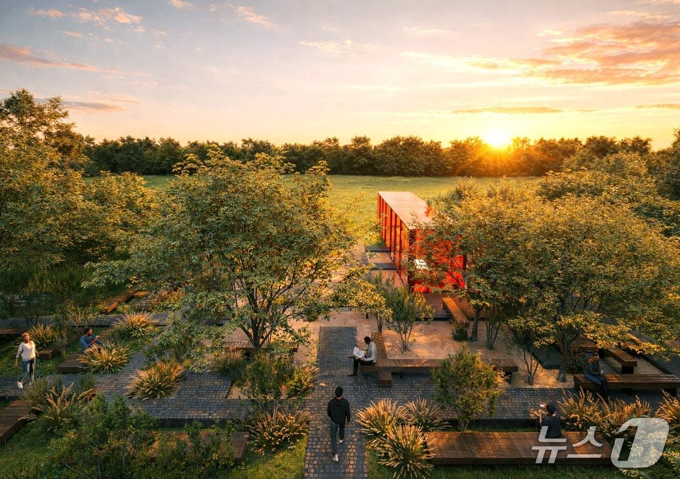 본문 이미지 - 계룡건설 기업정원 투시도.(서울시 제공)