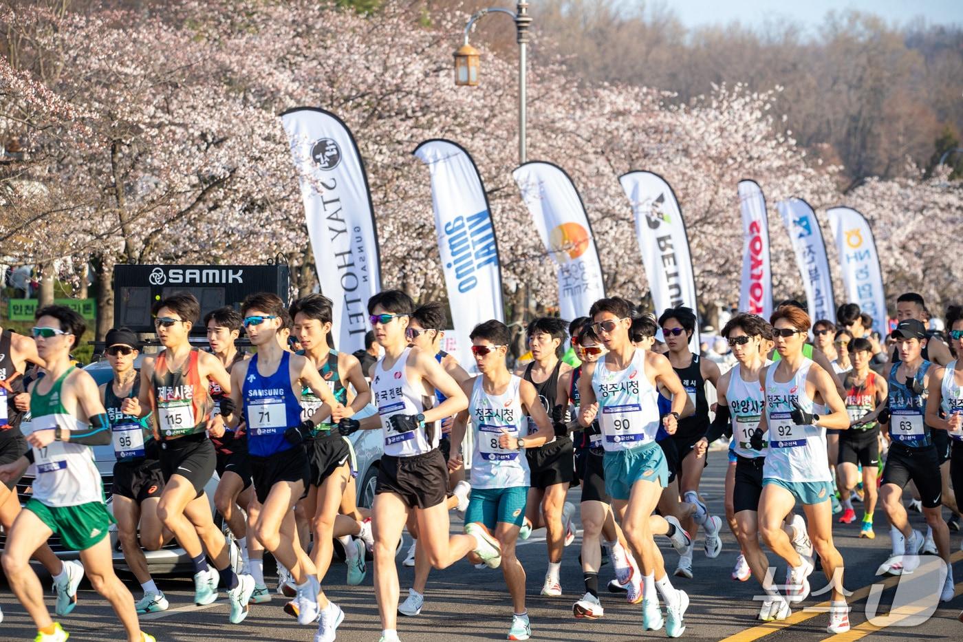 본문 이미지 - 군산새만금마라톤대회가 5일 월명종합체육경기장 일원에서 열린다./뉴스1