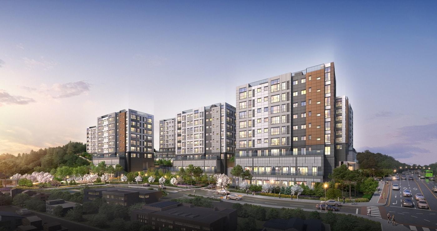 본문 이미지 - 용인 플랫폼시티 라온프라이빗 아르디에 투시도.(라온건설 제공) / 뉴스1 ⓒ News1