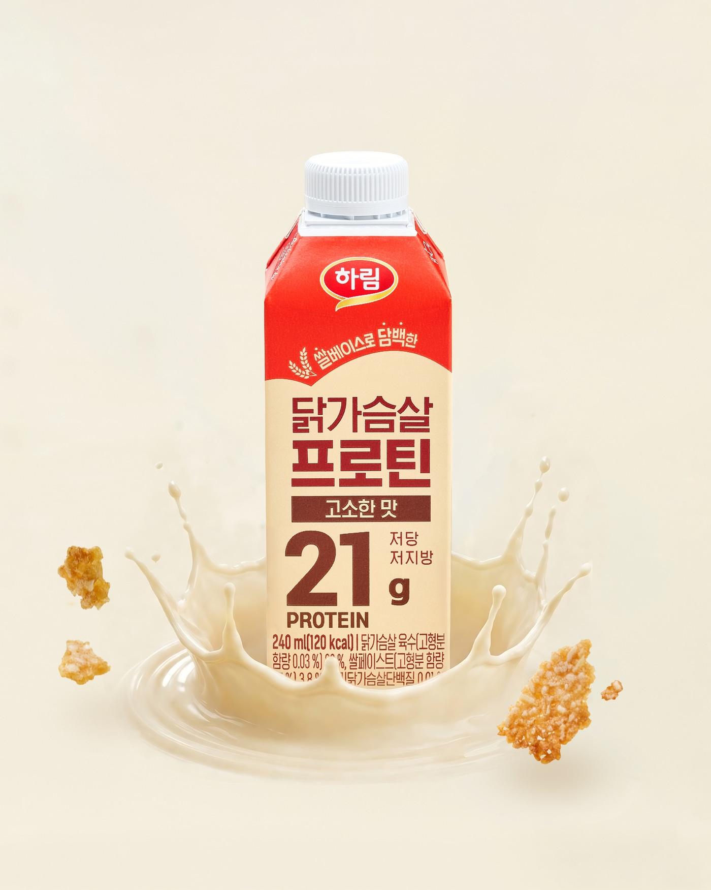 본문 이미지 - 닭가슴살 프로틴 고소한 맛 제품 이미지.(하림 제공)