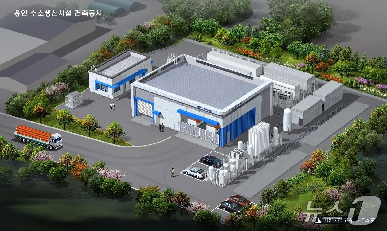 본문 이미지 - 용인시 미니수소도시(수소생산시설) 조감도.(용인시 제공)