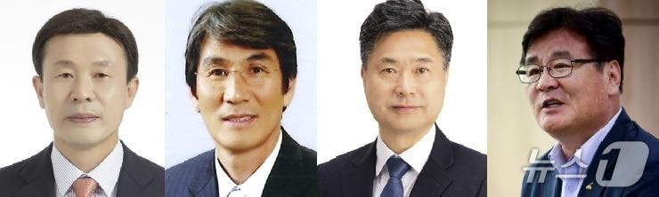 본문 이미지 - 민선 9기 강원 영월군수 선거에 도전하는 국민의힘 김길수 강원도의원, 더불어민주당 박선규 전 영월군수, 조국혁신당 엄삼용 한강유역물관리위원회 건버넌스 분과장, 무소속 최명서 영월군수. 사진은 가다나 순. (중앙선거관리위원회 홈페이지 등 갈무리. 재판매 및 DB금지) 2026.4.10/뉴스1