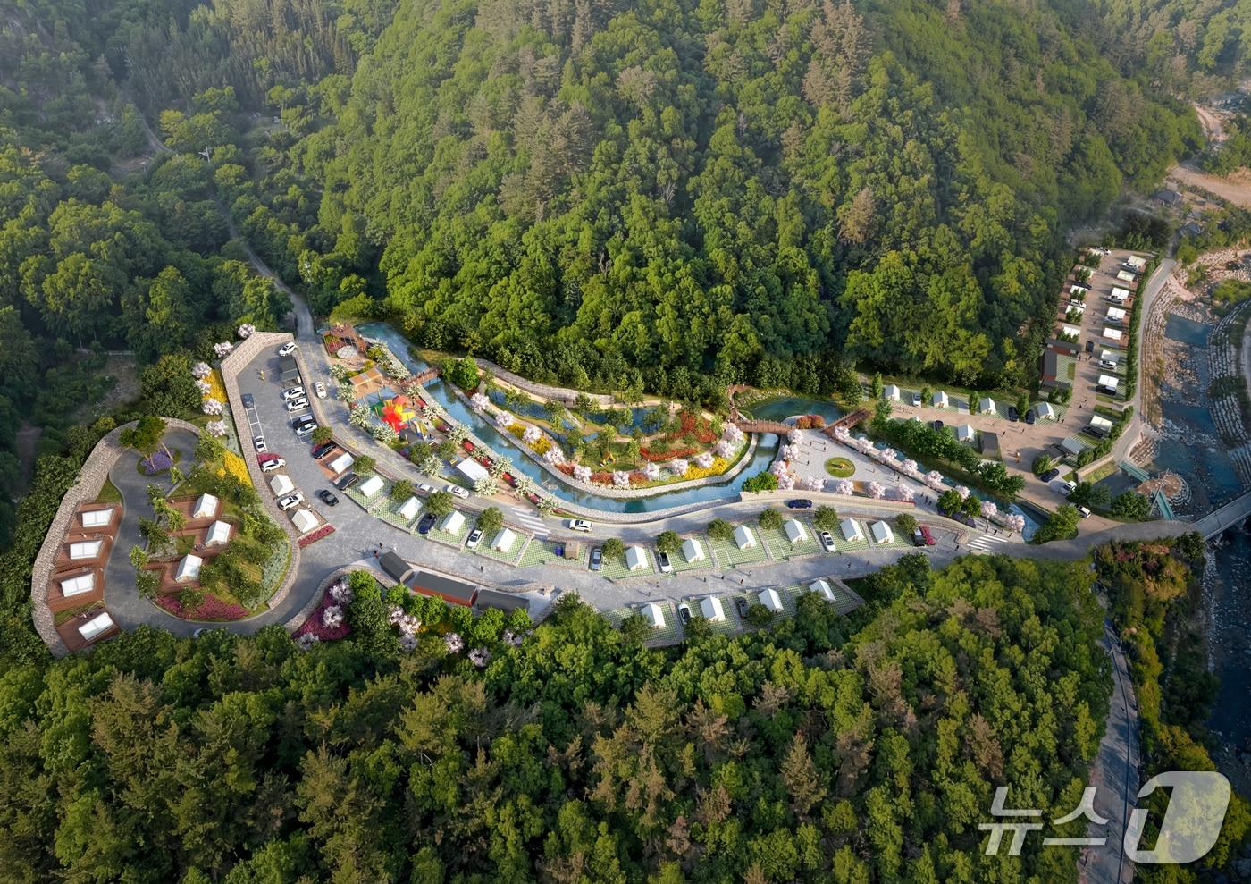 본문 이미지 - 울주군 대운산 여가녹지 조성사업 조감도. (울주군 제공. 재판매 및 DB 금지) /뉴스1
