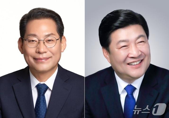 본문 이미지 - 더불어민주당 순천시장 본경선에 진출한 손훈모, 오하근 후보(왼쪽부터)