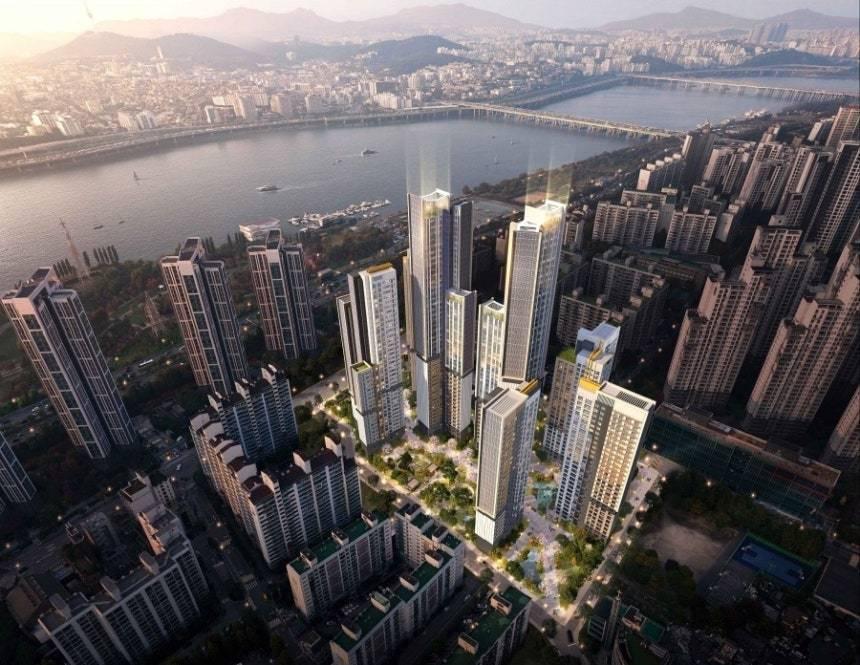 본문 이미지 - 신반포 19차25차 조합원안 조감도.(포스코이앤씨 제공) / 뉴스1 ⓒ News1