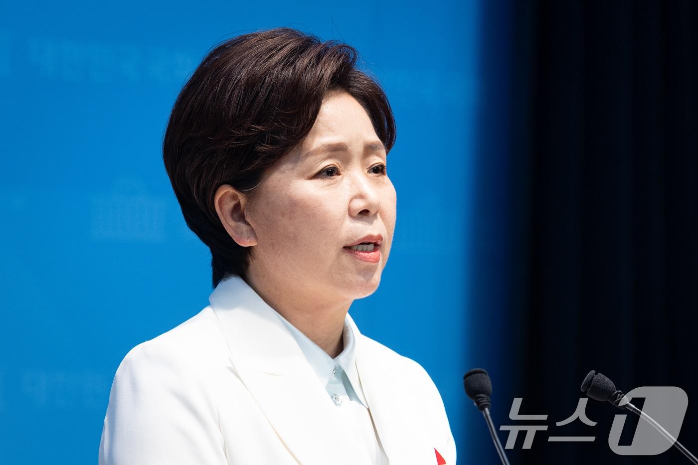 본문 이미지 - 양향자 국민의힘 최고위원이 10일 서울 여의도 국회 소통관에서 경기도지사 출마선언 기자회견을 하고 있다. 2026.4.10 ⓒ 뉴스1 유승관 기자