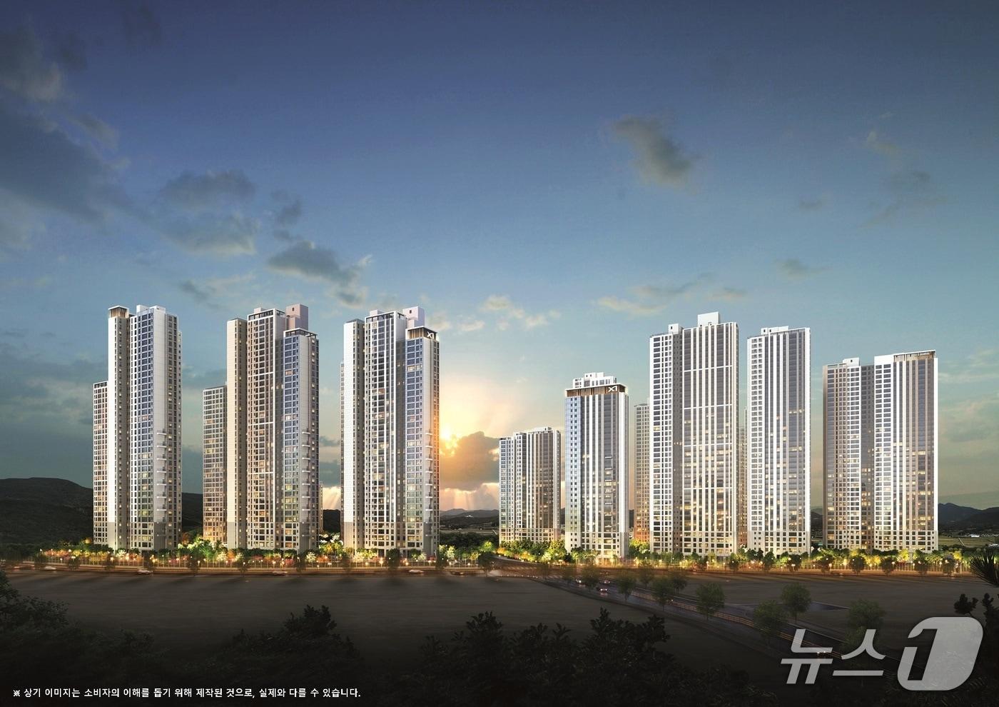 본문 이미지 - 도안자이 센텀리체 투시도 (GS건설 제공)