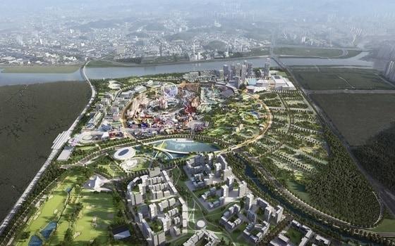 본문 이미지 - 화성국제테마파크 복합개발사업 '스타베이 시티' 조감도. (신세계프라퍼티 제공).