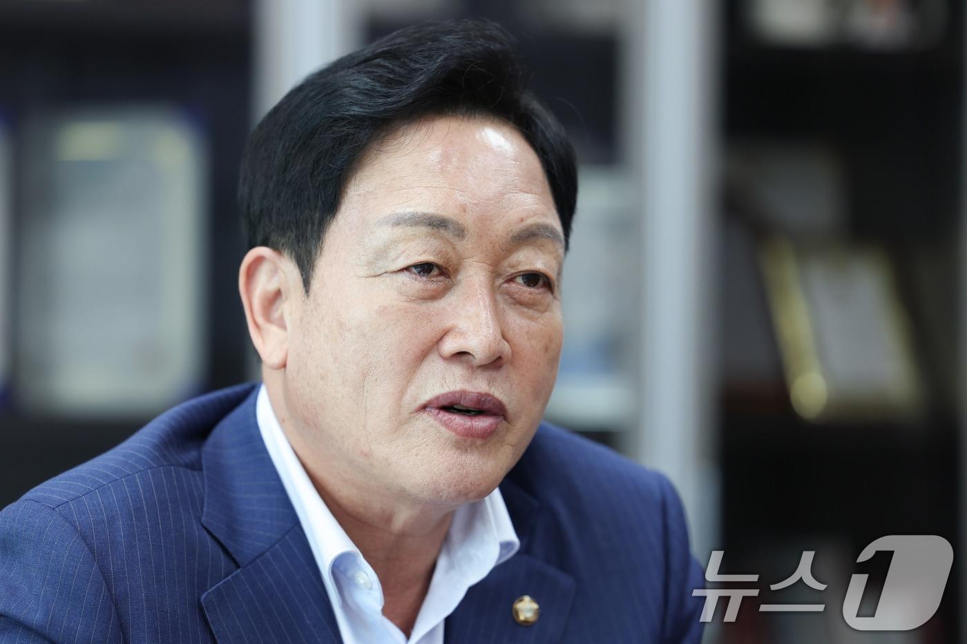 본문 이미지 - 김선교 국민의힘 의원이 10일 서울 여의도 국회 의원회관에서 뉴스1과 인터뷰를 하고 있다. ⓒ 뉴스1 신웅수 기자