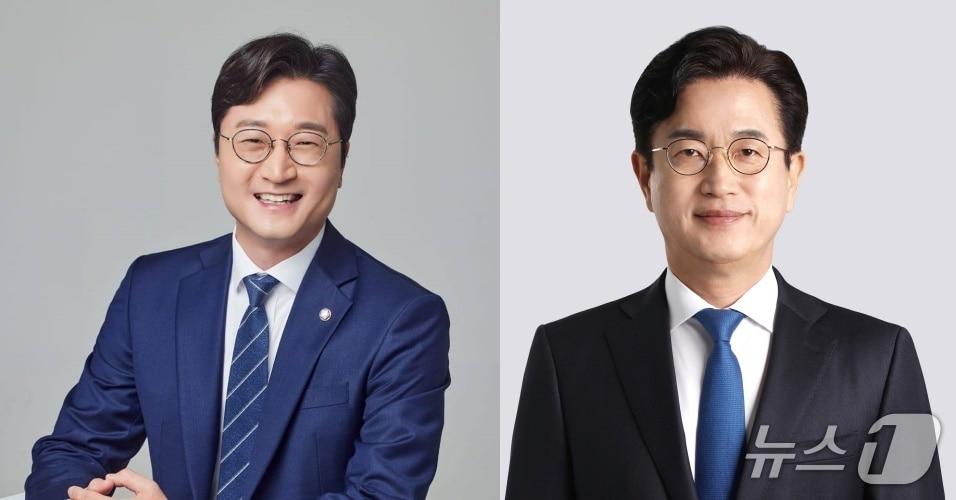 본문 이미지 - (왼쪽부터) 더불어민주당 장철민, 허태정 대전시장 경선 후보 / 뉴스 DB