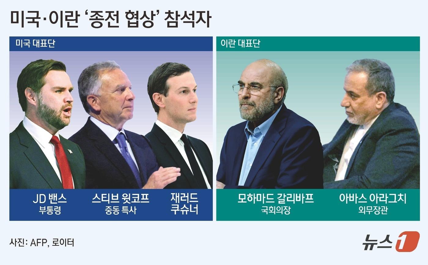 본문 이미지 - 미국과 이란 간 종전을 위한 협상은 11일 중재국인 파키스탄 수도 이슬라마바드에서 열렸다. ⓒ 뉴스1 김초희 디자이너