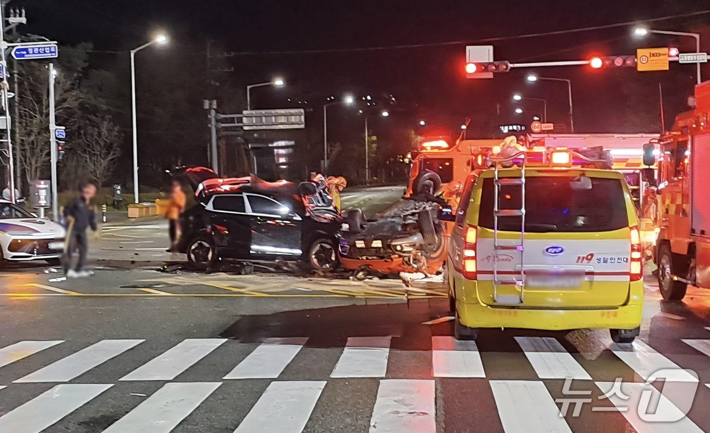 본문 이미지 - 사고 현장.(기장경찰서 제공. 재판매 및 DB금지)
