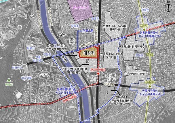 본문 이미지 - 면목10구역 위치도(서울시 제공) 