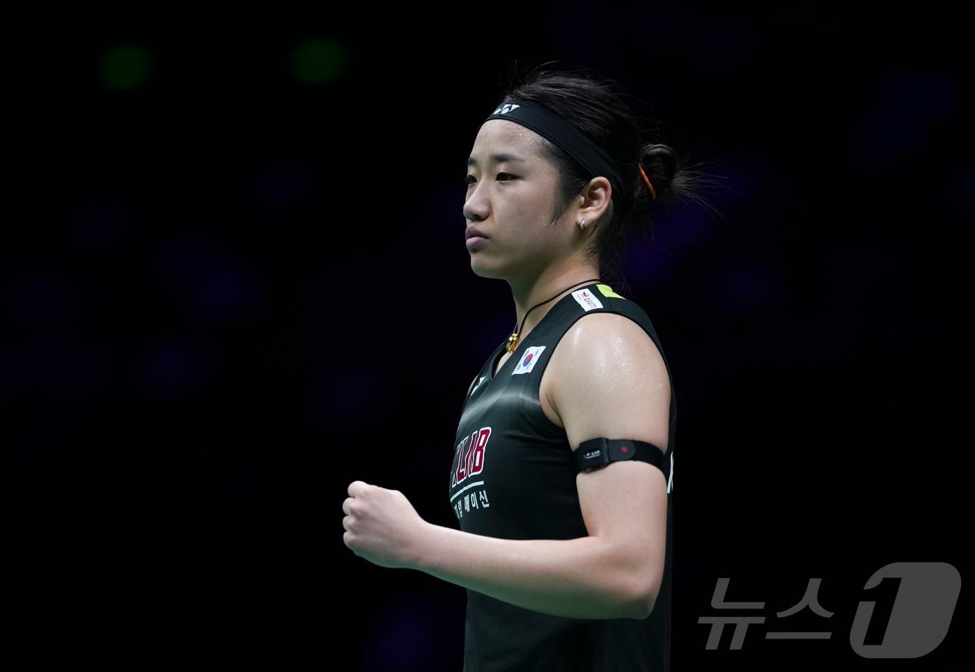 본문 이미지 - 2026 아시아배드민턴선수권대회 여자 단식 결승에 진출한 안세영. ⓒ 신화=뉴스1