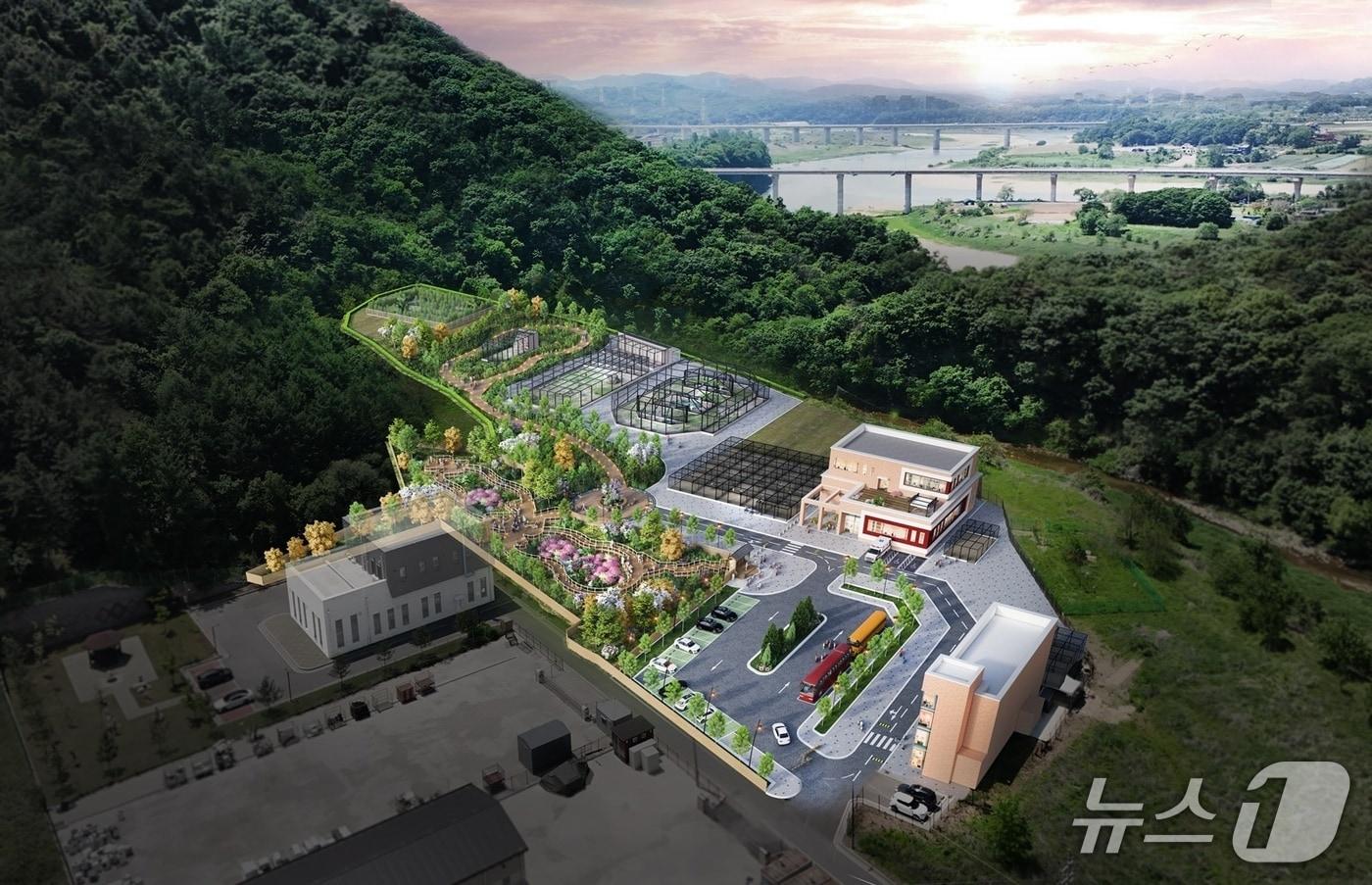 본문 이미지 - 경기북부 야생동물 생태관찰원 조감도. (경기도 제공, 재판매 및 DB금지)