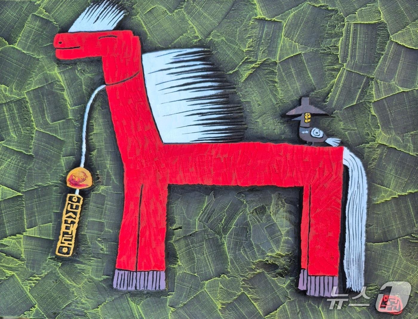 본문 이미지 - 최재영 작가의 서각 작품 (충북산림환경연구원 제공. 재판매 및 DB금지) 