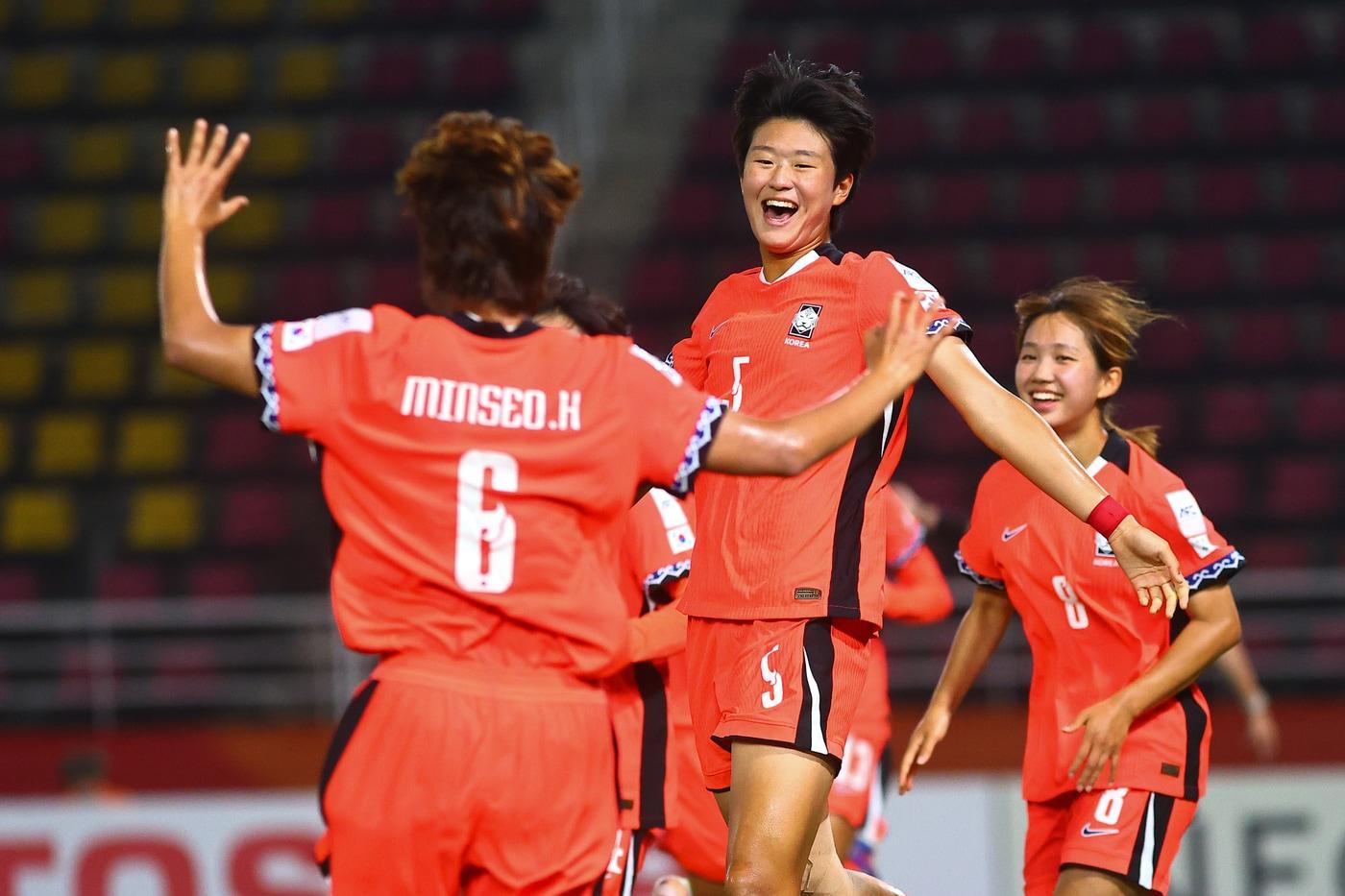 본문 이미지 -  한국 여자 U20  대표팀(아시아축구연맹 제공)
