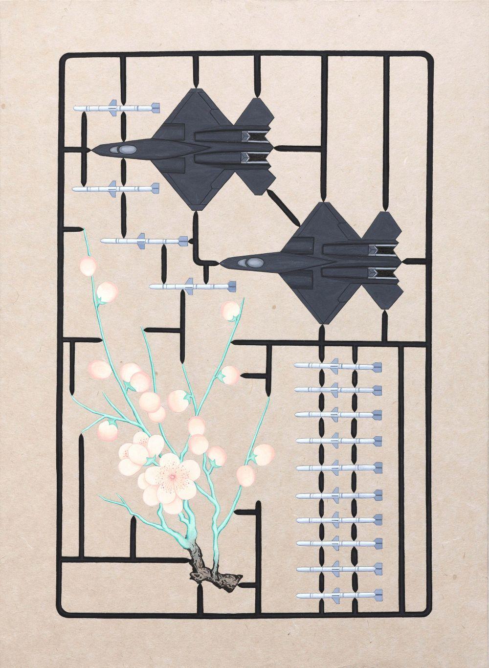 본문 이미지 - 고영미, 찬란한 봄날Ⅰ_장지위에 채색,63x46cm,2015 - SMALL (토포하우스 제공)