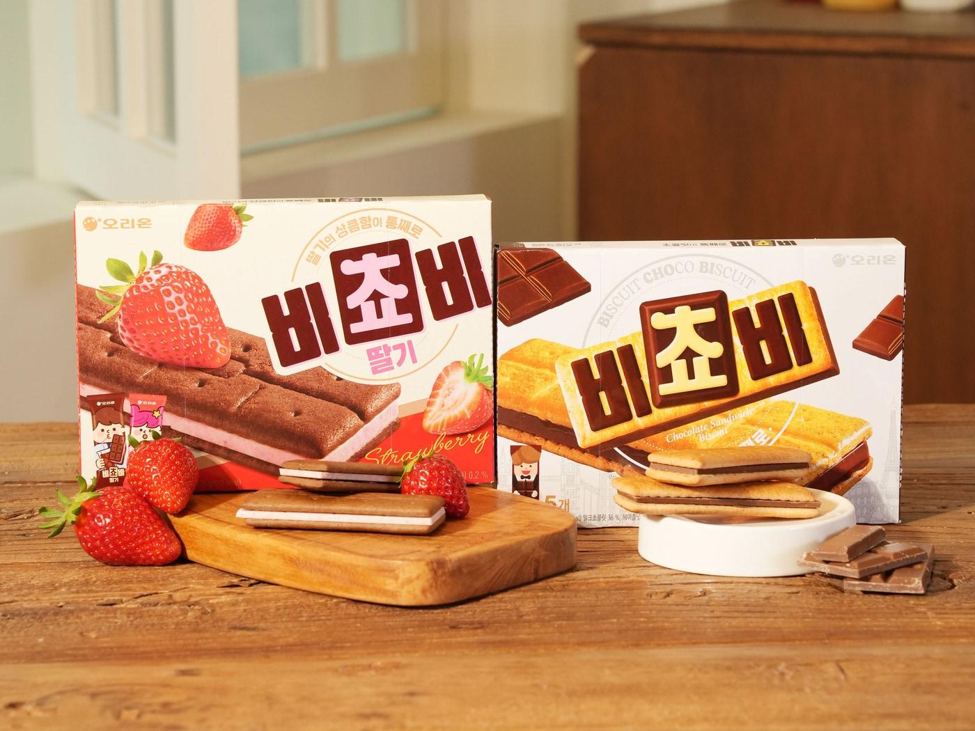 본문 이미지 - 오리온 비쵸비 2종 제품 이미지.(오리온 제공)