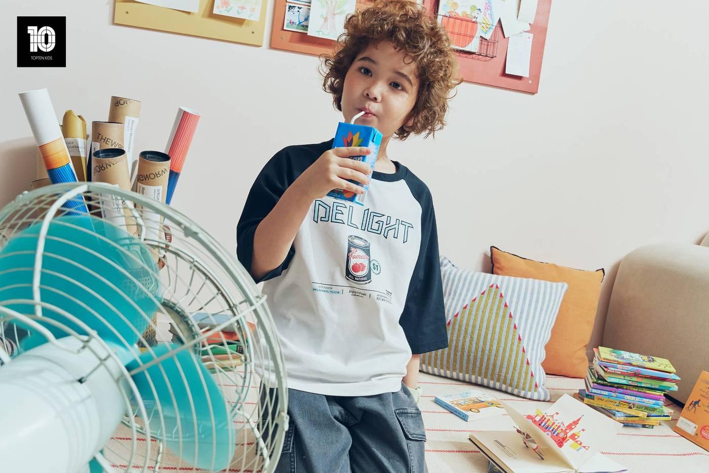 본문 이미지 - 신성통상 탑텐키즈 쿨에어 코튼 티셔츠(7부)(신성통상 제공)