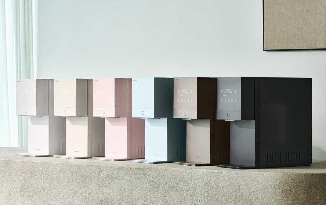 본문 이미지 - 쿠쿠는 폭 19㎝ 초슬림 사이즈 '제로 100 미니 얼음정수기'를 출시하면서 정수기 라인업을 확대했다고 13일 밝혔다.(쿠쿠 제공)