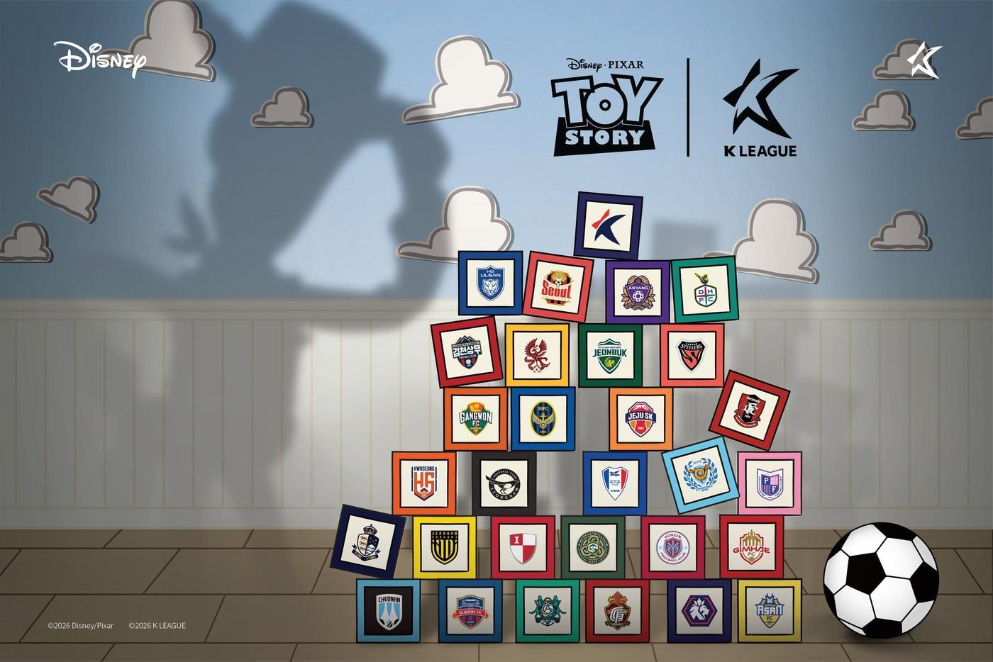본문 이미지 - K리그가 올해도 디즈니코리아와 손 잡고 '토이 스토리' 테마 협업을 진행한다. (한국프로축구연맹 제공)
