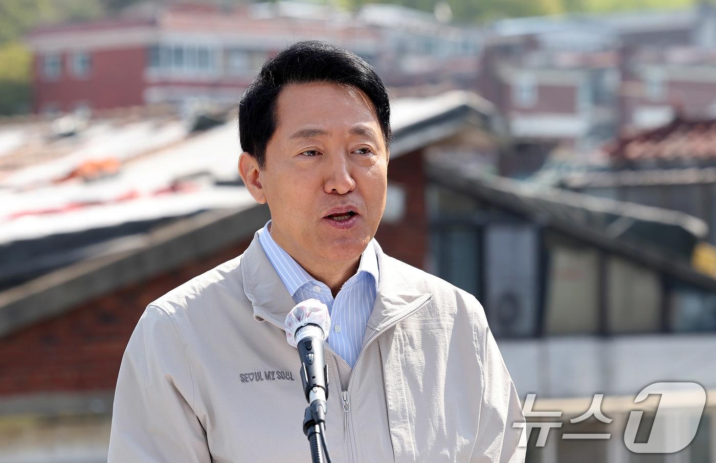 본문 이미지 - 오세훈 서울시장 2026.4.13 ⓒ 뉴스1 박지혜 기자