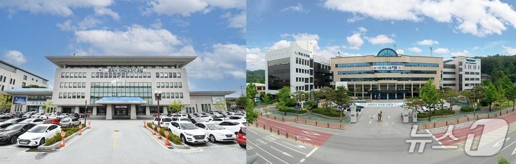 본문 이미지 - 전북 남원시청(왼쪽), 정읍시청(오른쪽) 전경./뉴스1 