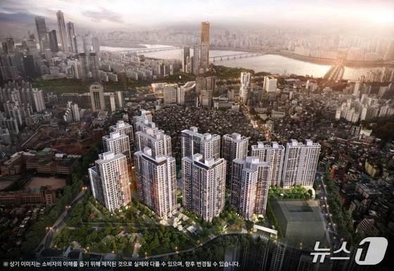 본문 이미지 -  라클라체자이드파인 예상 조감도 (GS건설 제공)  뉴스1ⓒ news1 