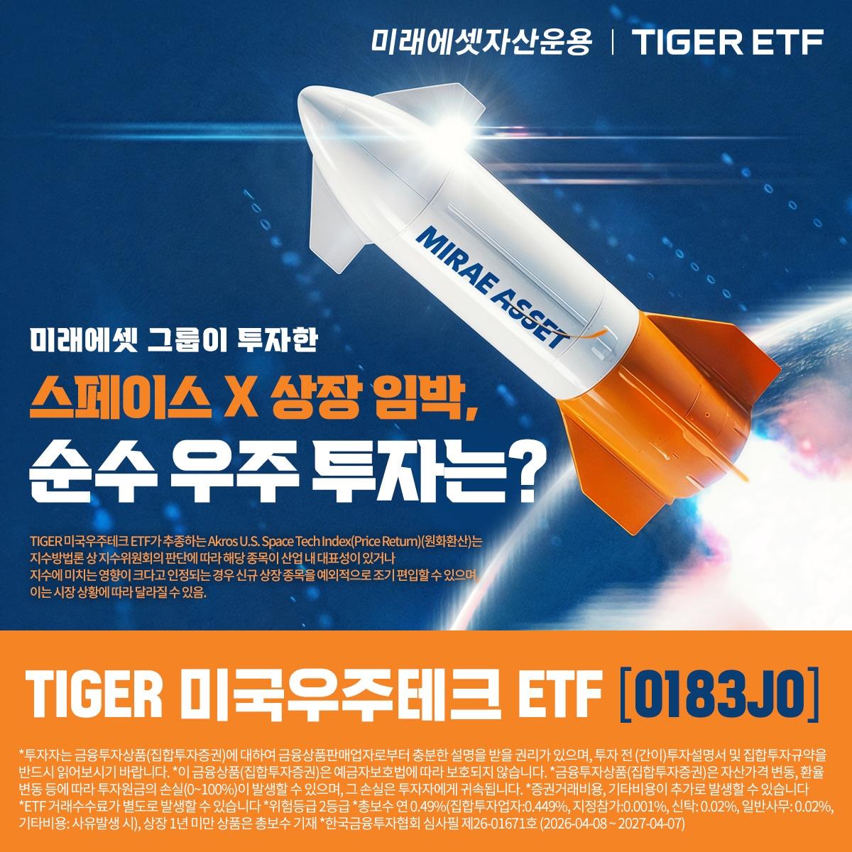 본문 이미지 - TIGER 미국우주테크 ETF 신규 상장(미래에셋자산운용 제공)