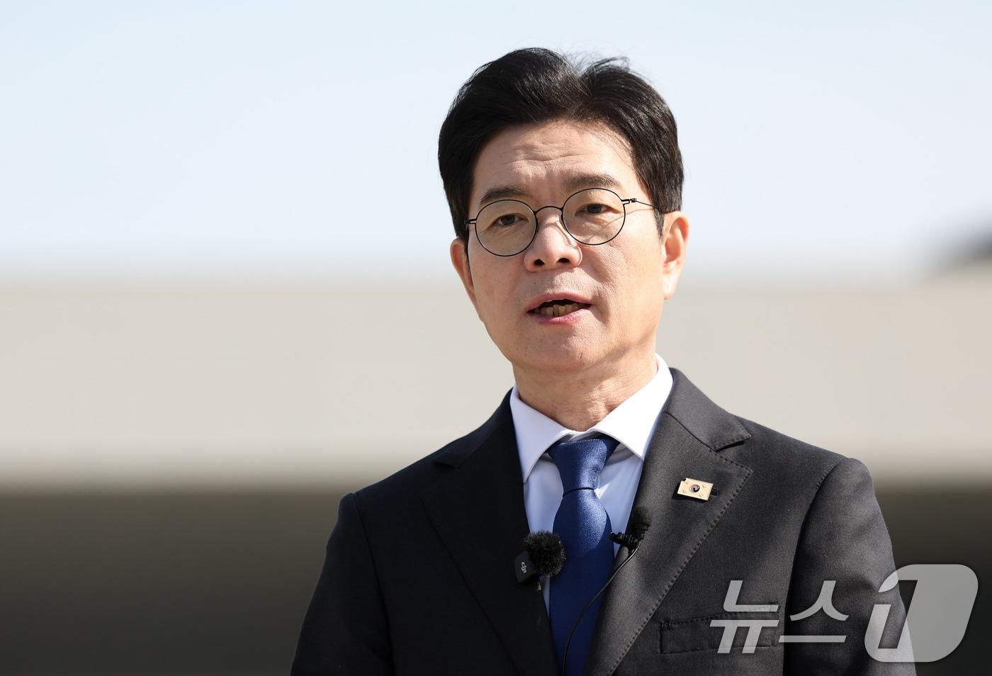 본문 이미지 - 정원오 더불어민주당 서울시장 후보가 14일 오전 서울 용산구 국립중앙박물관에서 문화·관광 공약 발표를 하고 있다. 2026.4.14 ⓒ 뉴스1 임지훈 인턴기자