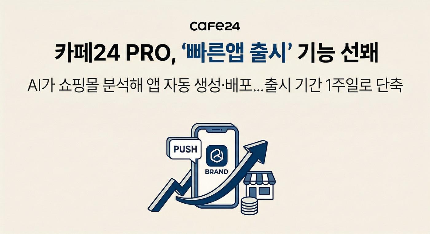 본문 이미지 - 카페24 PRO 빠른앱 출시(카페24 제공)