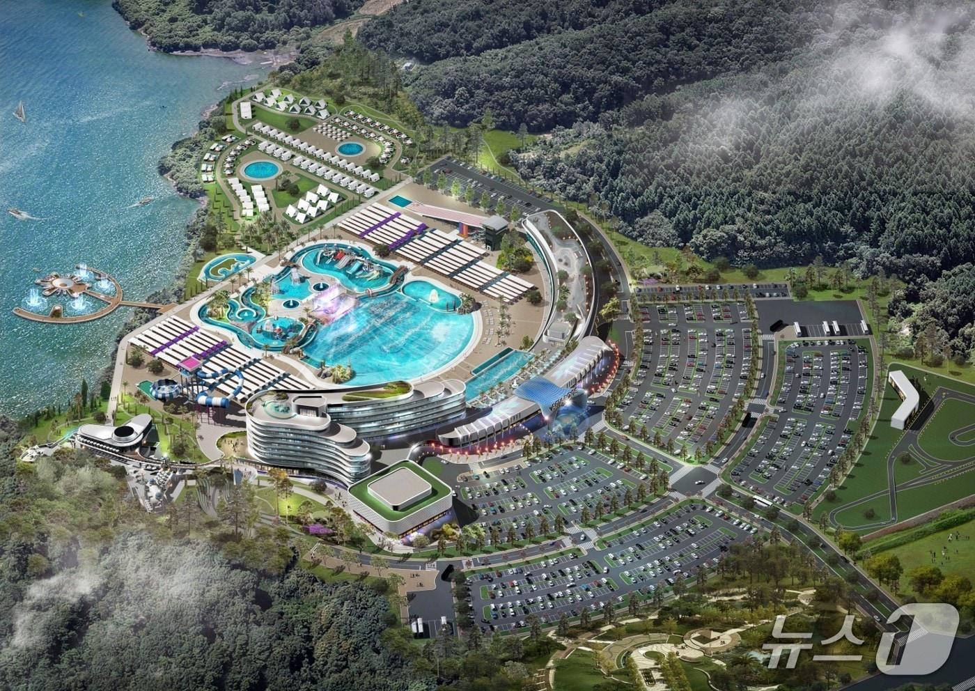 본문 이미지 - 청주시 민간 물놀이시설 투자 유치 구상도.(시 제공. 재판매 및 DB금지) 