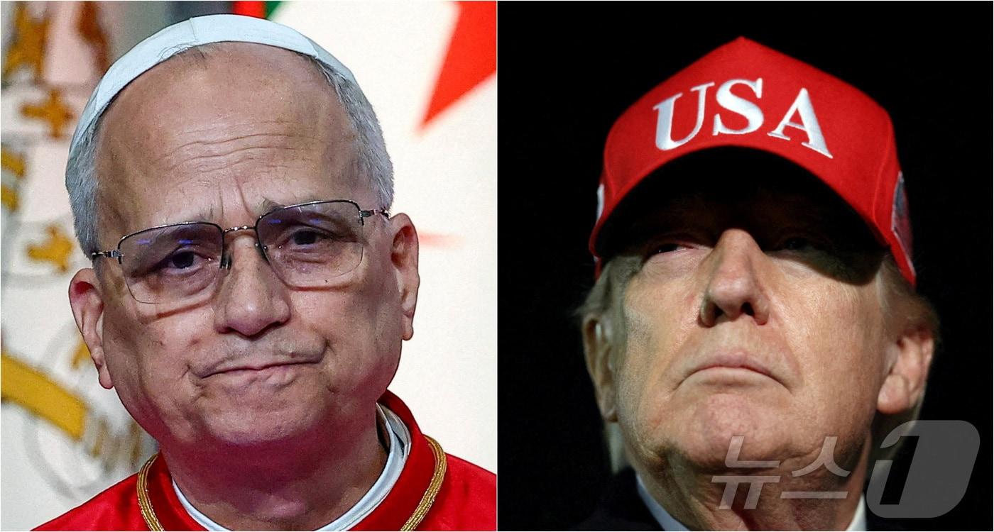 본문 이미지 - 교황 레오 14세와 도널드 트럼프 미국 대통령. 2026.04.13 ⓒ 로이터=뉴스1