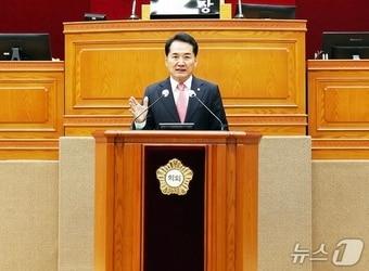 본문 이미지 - 음경택 경기 안양시의회 의원이 지난 13일 5분 자유발언을 통해 올해 840억 원 규모로 발행되는 '안양사랑페이'의 운영 개선을 주문했다.(음경택 의원 제공. 재판매 및 DB금지)/뉴스1