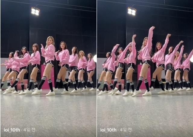 본문 이미지 - 아이오아이 틱톡 영상 캡처