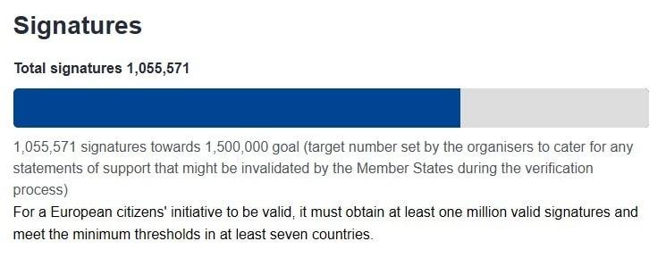 본문 이미지 - '팔레스타인을 위한 정의' 청원 페이지 갈무리.