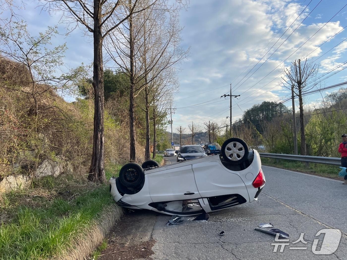 본문 이미지 - 금산 추부면 용지리 사고 현장. / 뉴스1 