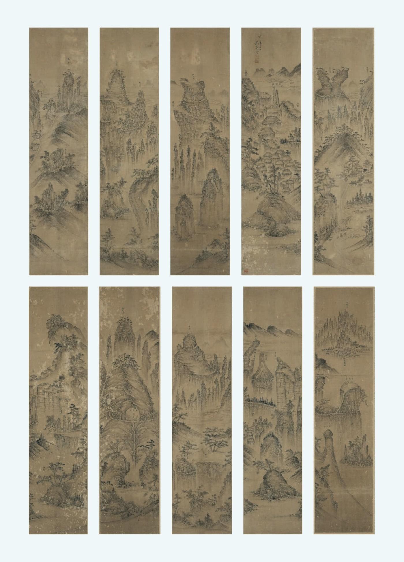 본문 이미지 - 칠보산도(메트로폴리탄미술관 제공)