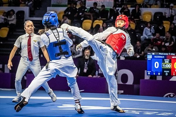 본문 이미지 - 태권도 유망주 이근미가 세계청소년선수권 우승을 차지했다. (WT 제공) 