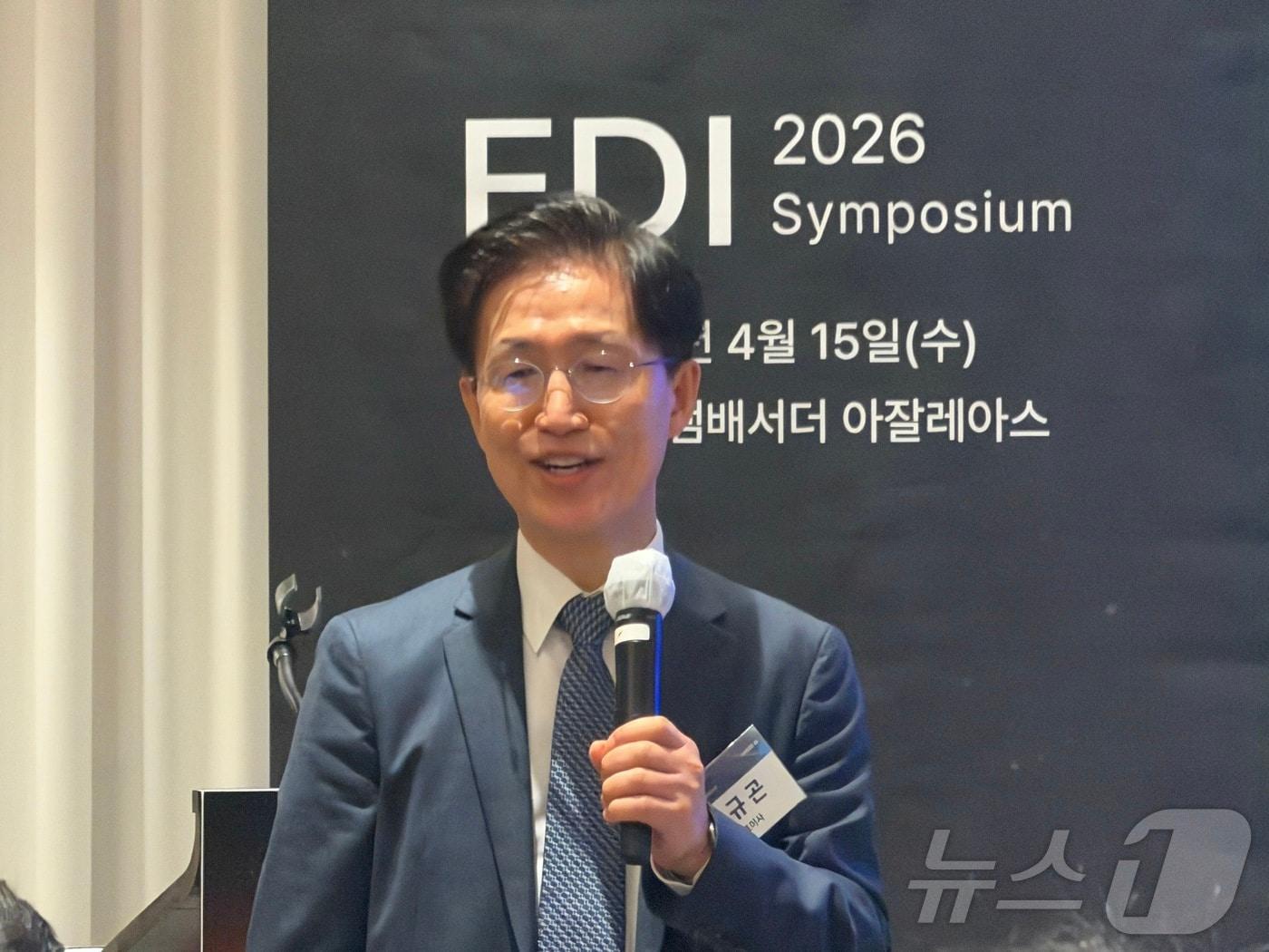 본문 이미지 - 조규곤 파수AI 대표가 15일 서울 영등포구 페어몬트 앰배서더 서울에서 열린 기자간담회에서 발언 중인 모습. 2026.04.15 ⓒ 뉴스1 김민수 기자